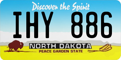 ND license plate IHY886