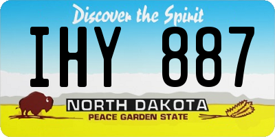 ND license plate IHY887