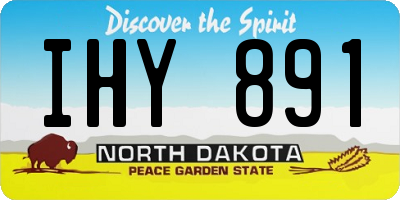 ND license plate IHY891