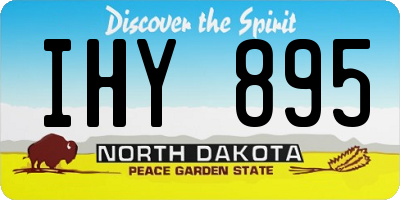 ND license plate IHY895