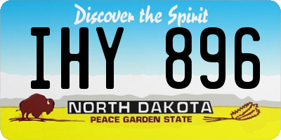 ND license plate IHY896
