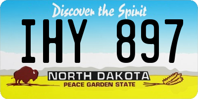 ND license plate IHY897