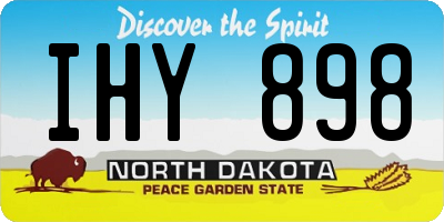 ND license plate IHY898
