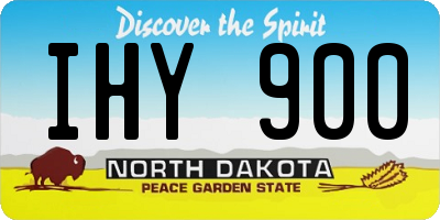 ND license plate IHY900