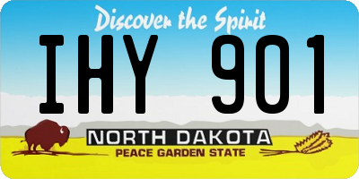 ND license plate IHY901