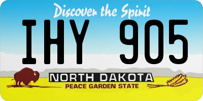 ND license plate IHY905