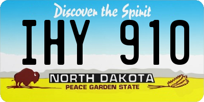 ND license plate IHY910