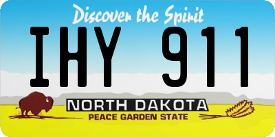 ND license plate IHY911