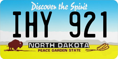 ND license plate IHY921