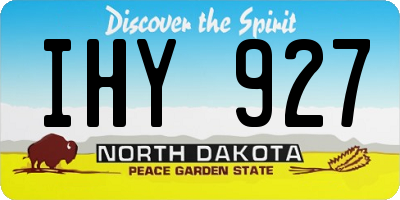 ND license plate IHY927