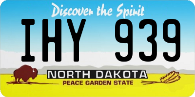 ND license plate IHY939