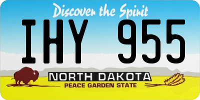 ND license plate IHY955