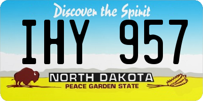 ND license plate IHY957