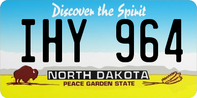 ND license plate IHY964