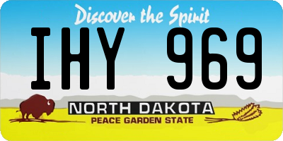 ND license plate IHY969