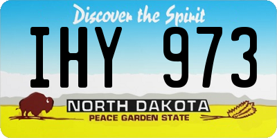 ND license plate IHY973