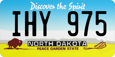 ND license plate IHY975