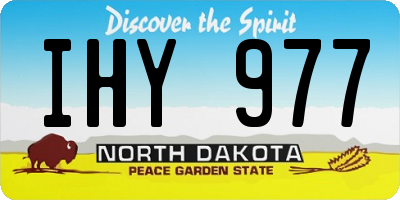 ND license plate IHY977