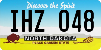 ND license plate IHZ048