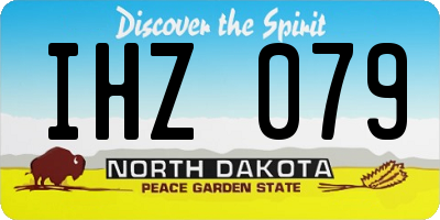 ND license plate IHZ079