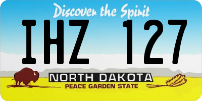 ND license plate IHZ127