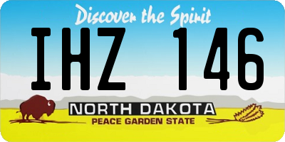 ND license plate IHZ146