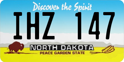 ND license plate IHZ147