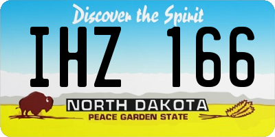 ND license plate IHZ166