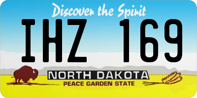 ND license plate IHZ169