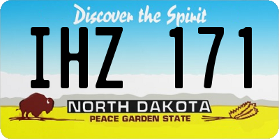 ND license plate IHZ171