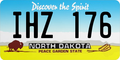 ND license plate IHZ176