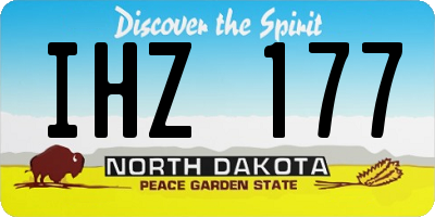 ND license plate IHZ177
