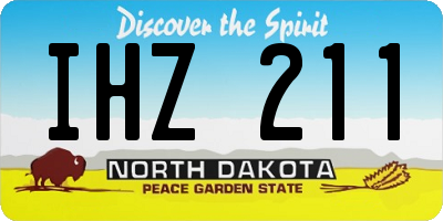 ND license plate IHZ211