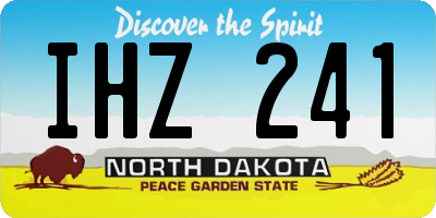 ND license plate IHZ241