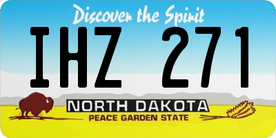 ND license plate IHZ271