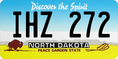 ND license plate IHZ272