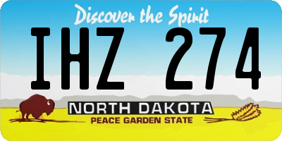 ND license plate IHZ274