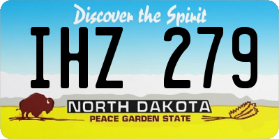 ND license plate IHZ279