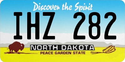 ND license plate IHZ282