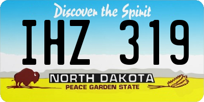 ND license plate IHZ319