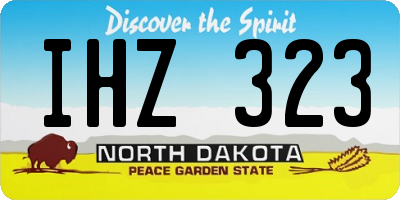 ND license plate IHZ323