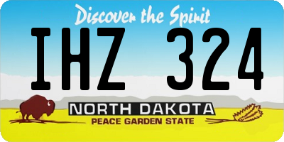 ND license plate IHZ324