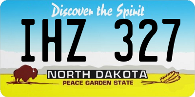 ND license plate IHZ327