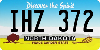 ND license plate IHZ372
