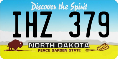 ND license plate IHZ379