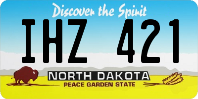 ND license plate IHZ421