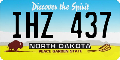 ND license plate IHZ437