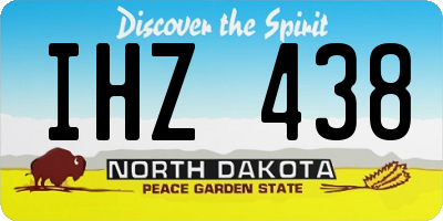ND license plate IHZ438