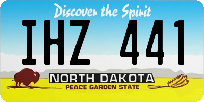 ND license plate IHZ441