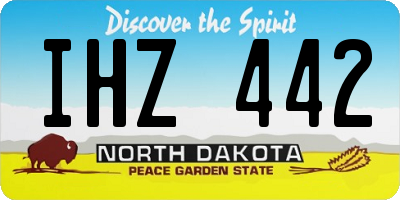 ND license plate IHZ442